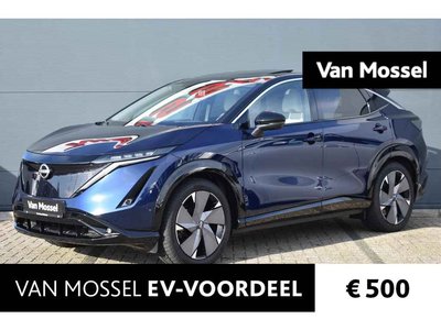 Nissan ARIYA Evolve 91 kWh 240pk | Bose Audio | Draadloze Apple Carplay & Android Auto | Afneembare Trekhaak | Elektrisch Verstelbare Stoelen | Stoel/Stuurwiel Verwarming |