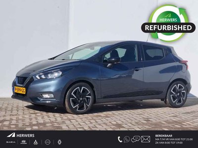 Nissan Micra 1.0 IG-T N-Design / Private Lease Vanaf €389,- / Connect Pack / Fabrieksgarantie tot 01-03-2025 / Navigatie / Android Auto/Apple Carplay / Bose Audio / Cruise Control / Airco / DAB / Parkeersensor Achter
