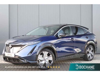 Nissan ARIYA 66 kWh Evolve |20-inch L.M.Velgen| 22KW Lader| Parelmoer lak| Apple/Android-auto| Head-up display| verwarmde stoelen/stuur/voorruit|